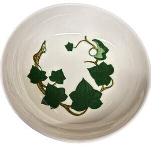 Vintage California Metlox Poppy Trail Ivy Handpainted Round Bowl